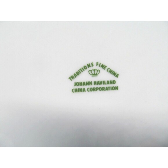 Johann Haviland Blue Garland Fine China Covered Handled Vegetable Serving Bowl - Picture 8 of 12